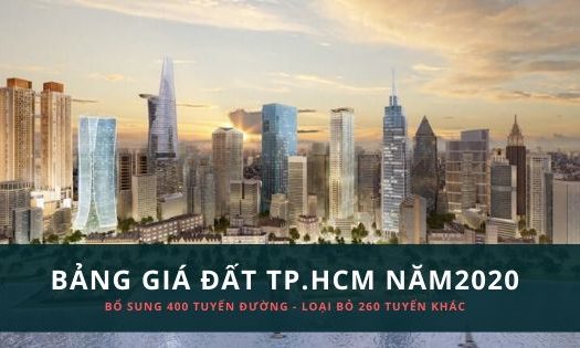 Bảng giá đất TP.HCM năm 2020